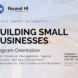 CTA's Building Small Businesses - September Orientation